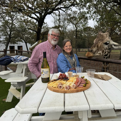 Snack with the Giraffes