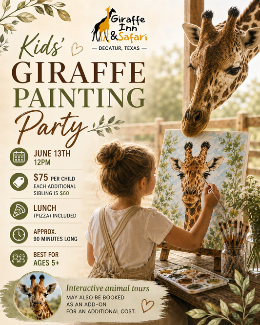 Kids' Giraffe Painting Party