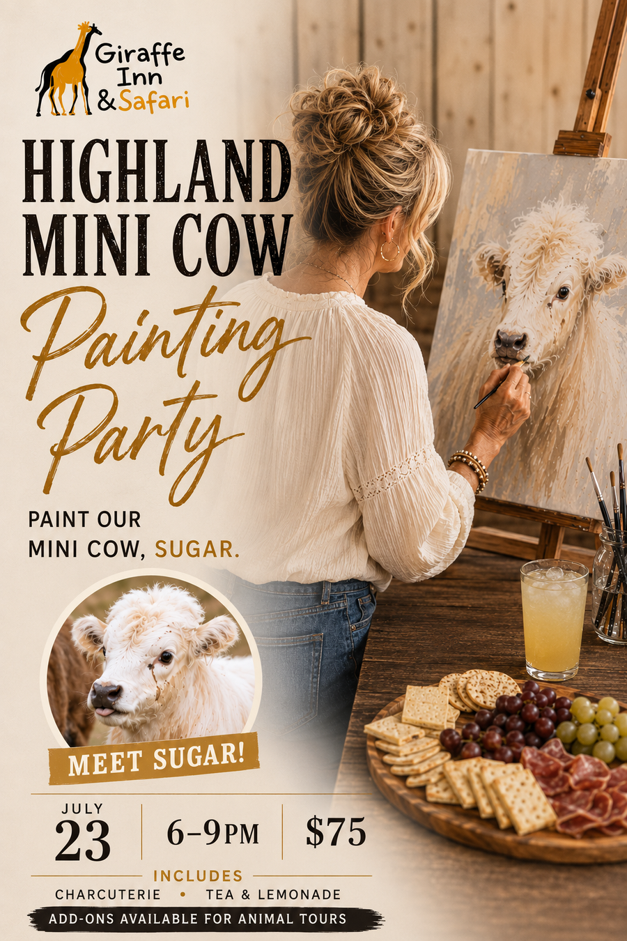 Highland Mini Cow Painting Party