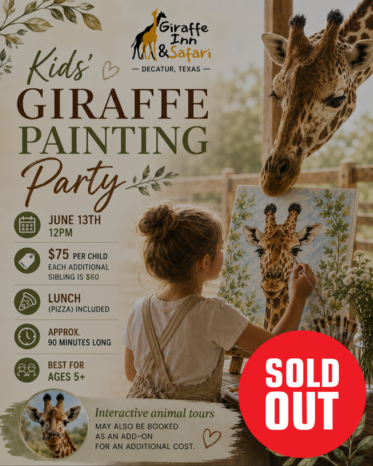 Kids' Giraffe Painting Party